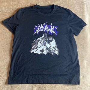 SHEIN Mountain Tee Black & Purple